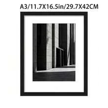 Mosearon 3pcs/2pcs/1pc Minimalist MDF Photo Frame, A4 Certificate Frame, 30*40cm Poster Frame, No Backing Paper, With Transparent Acrylic Panel; Suitable For Living Room, Bedroom And Gallery Wall Decor - MDF - View 18