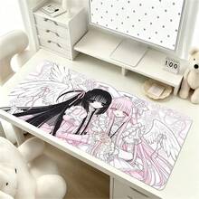 Ins Style Japanese Vintage Leather Mouse Pad Angel Girl Mouse Pad Oversized Computer Mouse Pad Cute Pink Anime Office Leather Desktop Mouse Pad - View 3