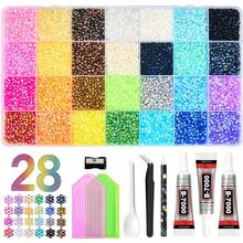 32,000pcs Resin Jelly Rhinestone Decoration Set, Includes Tweezers, 15/24/28/40/42 Colors, Includes Gemstone Picker, Multi-Color Gemstone Decoration Set, Includes 3 Bottles Of 10ml B7000 Jewelry Glue, Suitable For Art, Crafts, Shoes, Books, Fabrics, DIY Handmade Supplies - View 10