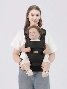 Infant Carrier For Young Babies, Front-Facing Baby Carrier, Front And Back Dual-Use Lightweight Baby Carrier For Outings - Black - View 12