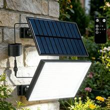 400 LED White Light Solar Outdoor Wall Light With Solar Panel, Easy To Install Solar Street Light For Porch, Yard, Garage, Fence, Pathway, Wall - 400LED - View 3