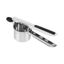 Potato Ricer Masher, 15oz Stainless Steel Press,2 Disc Cups - Silver - View 11