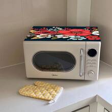 1 buah Penutup Debu Microwave, Penutup Debu Rak Oven Rumah, Penutup Debu yang Dapat Dicuci, Penutup Debu Mesin Makanan Rumah, Penutup Debu & Noda Kabinet Penyimpanan Dapur yang Sangat Menarik - Liputan lengkap - View 5