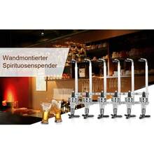 6 Kopf 6 x 30 ml Dispenser Flaschenhalter Wandmontage Bar Spender Spirituosen Getränkehalter Aluminium für Hausbar Küche oder Bar - Übersicht 5