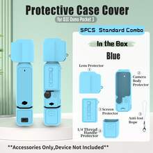 Compatible With Osmo Pocket 3, Silicone Protective Case, Gimbal Protective Cover, Lens Protector, Anti-Scratch Protective Case, Shockproof Protective Case, Soft Silicone Protective Case, Dustproof Accessories, Camera Body Accessories - View 15