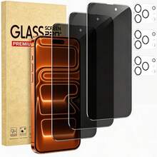 3 قطع واقي شاشة زجاجي مقسى للخصوصية 18 Pro Max، متوافق مع iPhone 17 Pro Max/17 17 Pro/17 Air/16 Pro Max/16/16 Pro/16 Plus/15 Pro Max/15/15 Pro/15 Plus/14 Pro Max/14/14 Pro/14 Plus/13 Pro Max/13/13 Pro/12/12 Pro/12 Pro Max/11/11 Pro Max السلسلة الكاملة - الأسود - مشاهدة 21