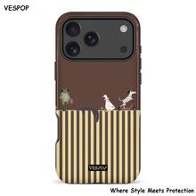 VESPOP Contrast Striped Phone Case Vintage Ins Style Full Coverage Anti-Drop Protective Cover - Compatible With Iphone 18/17/16/15/14/13/12/11 Pro Max/Pro Plus/12 Mini/13 Mini, Compatible With Galaxy S26 S25 S24 S23 S22 S21 Plus Ultra, Compatible With Pixel 8 9 10 PRO - Mixed Color 3 - View 1