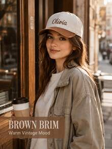 Topi Trucker Bordir yang Dipersonalisasi, Topi Baseball dengan Teks yang Dapat Disesuaikan, Topi Ayah Bergaya Vintage, Topi Kasual Unisex yang Dapat Diatur, Topi Gaya Jalanan Retro - MultiWarna - View 3