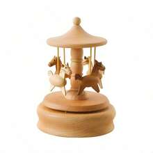 2D Flat Printed Carousel Acrylic Desktop Ornament - 1PC - View 2