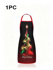 4pcs Christmas Cartoon Character Print Apron Set, Penguin Santa Snowman Elf Pattern Kitchen Cooking Baking Aprons For Holiday Party Home Decoration - Multicolor - View 15