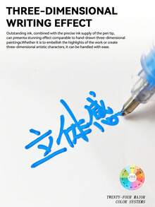 GuangNa High Gloss Acrylic Gel Pens 12/72/168/288 Colors Set, 1.0mm Hard Tip, High Pigment Concentration And Large Capacity Water-Based Ink. Can Create 3D Painting Effects, Suitable For Wood, Ceramic, Metal, Glass And Rock Painting, Back To School Gift - Sets - View 9