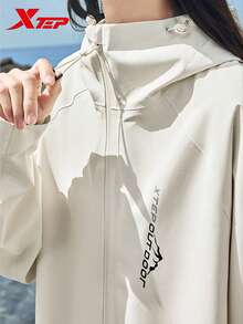 XTEP Wing Assault Jacket | New Autumn Outdoor Water-Resistant Hiking Couple Jacket, Bean Skin Color - Bean Skin Color - View 6