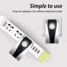 , 4-Pack Of Smart Automatic  Plugs With Indicator Light For Home, Office, And Factory Use, Reduces Electricity Costs - US A Type Plug(110-127V) - View 3