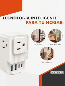 black & decker Adapters & Multi-Outlets - White - View 7