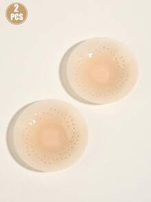 6pcs Women's Summer Ultra-Thin Silicone Nipple Covers, Self-Adhesive Breast Pads, Invisible Strapless Bra, Portable And Washable - Multicolor - View 7