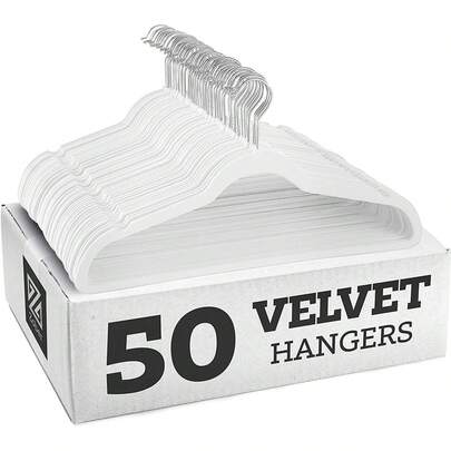 Premium Velvet Hangers,Non-Slip Thin Flocked Felt Hangers, Sturdy Clothes Hangers, Heavy Duty Coat &Suit Hangers, Durable Suit Hangers For Closet Use, Ideal Closet Supplies 1pc