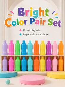 Fun The Bottle Game Children Color Memory Beverage Matching Game Brain Memory Training Educational Toy, The Bottle Color Memory Matching Toy Children Logical Thinking Reasoning Board Game Multi-Player Interactive Educational Desktop Game - Multicolor - View 4