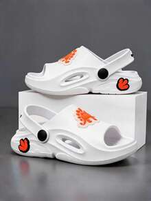 Kids Flat Sandals - White - View 2