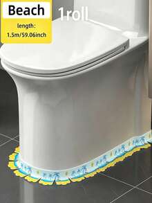 Peel And Stick Toilet Base Seal Strip, Waterproof Decorative Edge Trim Tape, Self‑Adhesive Cute Pattern Caulk Strip For Bathroom Toilet Base Wall Corner - Multicolor - View 14