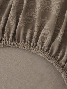 Beige Style Chair Covers Dining Chair. Simple Plant Print. For Hotels And Home Use - Camel - View 4