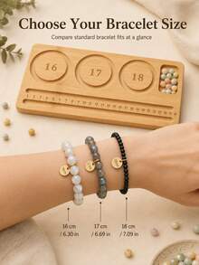 Beading Board For Jewelry Making, DIY Necklace And Bracelet Design Tray With Measurement Scale, Portable Jewelry Bead Organizer - Random Styles - View 3