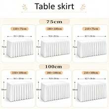 Panoramic Meadow Mountain Autumn Cottage Table Skirt, Autumn Harvest Home Decor, For Dining Table, Party, Banquet And Family Gathering Seasonal Autumn Pattern, Thanksgiving Party Table Cover Autumn Home Decor Table Skirt - Multicolor - View 2