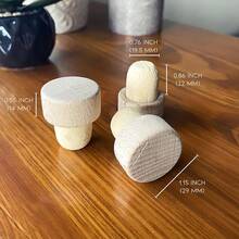 30/50pcs Customized Wooden Wine Stoppers, Personalized Name And Date Wine Champagne Bottle Cork, Wedding Favors For Guests, Customized Wedding Crafts, Unique Gift, Anniversary Gift - Wood Color - View 6