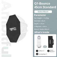 Ambitful Q1-30 Spherical Quick Release Softbox, Compatible With Bayonet And Mini Bowens Mounts, Portable Round Softbox For Studio Flash And Speedlite Photography - View 19