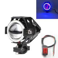 1pc Motorcycle Fog Lights With Switch, 12V/24V 7.62cm Halo Auxiliary Light For ATV Scooter Trucks Exploratory Lights For Moto Pair Multicolored - U7 - View 11