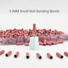 300pcs 3mm Sanding Bands For Nail Drill #180 #240 Grit Nail Sanding Bands For Nail Salon - Multicolor - View 4