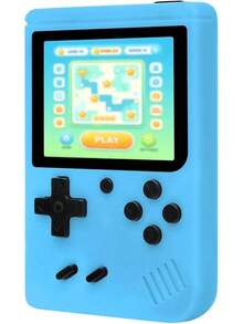 Mini Consola de Videojuegos Retro, Compatible con Más de 400 Juegos Clásicos, Pantalla de 3.0 Pulgadas con Batería Recargable, Consola de Juegos Portátil para Viajes, Ideal como Regalo de Cumpleaños (Azul) - Azul-3pulgadas - Ver 1