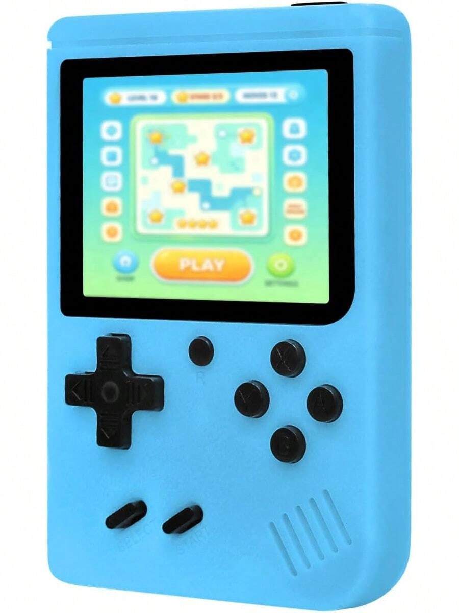 Mini Consola de Videojuegos Retro, Compatible con Más de 400 Juegos Clásicos, Pantalla de 3.0 Pulgadas con Batería Recargable, Consola de Juegos Portátil para Viajes, Ideal como Regalo de Cumpleaños (Azul) - Azul-3pulgadas - Ver 1