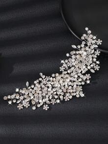 Handmade Iridescent AB Crystal Rhinestone Hair Comb, Gold Tone Bridal Hair Accessory For Women, Suitable For Wedding, Bridesmaid, Prom, Party And Formal Occasions - Color - View 14