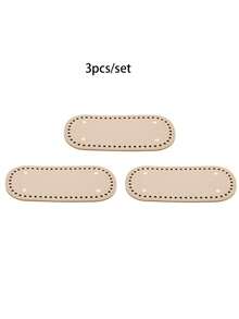 [1pc PU Bag Base] 1pc PU Oval Long Bag Base 25*12cm | DIY Crochet Bag Bottom Pad Handmade Bag Accessories Multicolor - Multicolor - View 37