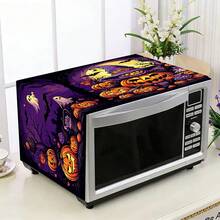 1pc Halloween Microwave Dust Cover, Home Oven Rack Dust Cover, Washable Dust Cover, Home Food Machine Dust Cover, Highly Attractive Kitchen Storage Cabinet Dust & Stain Cover - Solid Color - View 18