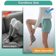 1/2pcs Portable Foot Massager With LCD Touch Screen - Visualized Temperature Ankle Heater, 2000mAh Large Capacity Battery, 3 Vibration Levels + 3 Heating Levels, Adjustable Intensity, Smart Timer, Type-C Charging Port Design, Suitable For Office, Long Standing, Sports Enthusiasts, A Unique Holiday, Birthday Gift Choice - Multicolor - View 6