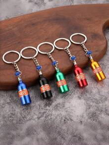 1pc/5pcs/7pcs New Modified Car Keychain NOS Nitrous Bottle Decorative Bottle Keychain - Multicolor - View 16