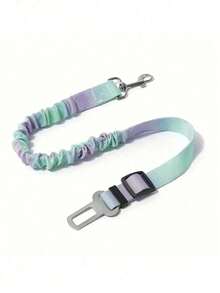 1 Pack Pet Car Seat Belt, Gradient Color Retractable Dog Leash, Rainbow Style Pet Leash, Elastic Buffer Car Seat Belt Nylon Seat Belt, Heavy Duty Durable Dog Car Seat Belt, Dog Seat Belt, Make Your Dog Travel Safer! Dog Outdoor Supplies, - Multicolor - View 9