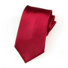 1PC Men's Solid Color Tie, Business Formal Narrow Tie (5cm Wide), Suitable For Daily Wear, Wedding, Banquet, Party, Cocktail Party, Gift - Multicolor - View 4