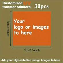 Custom 30/50pcs UV Transfer Stickers, 3.15 Inch DIY UV Transfer Stickers, Plastic Material, Square, Transparent Self-Adhesive Crystal Core Stickers, Crystal Labels, Suitable For Glass Water Bottles, Coffee Cups, Packaging Boxes, Greeting Cards, Weddings - A - View 9