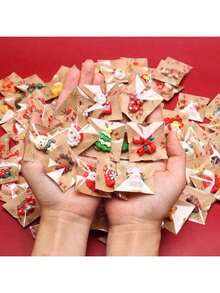 10Pcs Christmas Decor Note Clip Set Cute Reindeer Snowman Christmas Tree Design Wear‑Resistant Moisture‑Proof For Home Kitchen Holiday Decor Gifts Random Packaging Bag,Christmas Miniatures - A - View 1