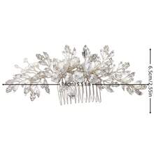 1pc Shiny Elegant Party Zinc Alloy Hair Comb Bridal Wedding Hair Accessory All Seasons - Color - View 11
