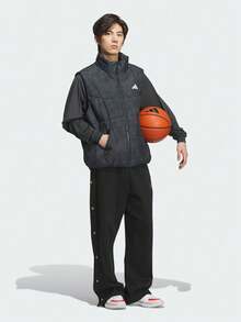 Adidas 男款 GSH VEST 百搭棉質背心 KC2754 - 黑色 - 查看 6