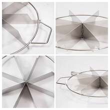 9-Inch Stainless Steel Cake Cutter, Tart Cutter, Stainless Steel Pizza And Cake Cutter - View 8