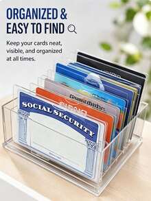 Transparent PVC Waterproof Medical/Social Security Card Protector - Clear Vinyl Plastic Card Holder, Wallets For Women, Travel Essentials, Portable - Multicolor - View 2