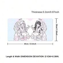 Beauty Anime Girl Large XXL Leather Mouse Pad Leather Waterproof Anti-Slip Dining Table Mat Office Desk Mat Computer Keyboard Leather Mousepad - View 14