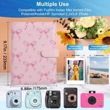 A5 Photo Album Loose-Leaf Binder, Includes 25 4-Pocket Inner Pages And 6-Ring Binder, PU Leather Cover, Suitable For 2x3 Inch Photo Cards, Collectible Cards And Trading Cards - Multi-color - View 6