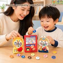 1 Set Wooden Busy Board Fridge Magnet Hanging Toy, Early Education Educational Magnetic Toy For Kids, Baby Hands-On Ability Training Fun Teaching Tool - Multicolor - View 5