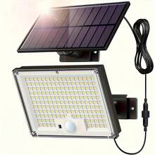 400 LED White Light Solar Outdoor Wall Light With Solar Panel, Easy To Install Solar Street Light For Porch, Yard, Garage, Fence, Pathway, Wall - 400LED - View 5