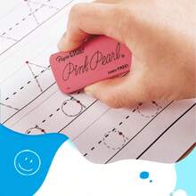 Paper Mate Pink Pearl Large Latex-Free Pencil Eraser, For Students, Suitable For Sketching And Drawing, Erases Cleanly Without Leaving Traces - Multicolor - View 6